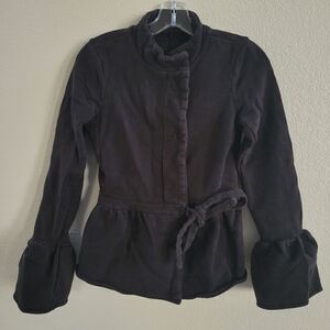 Peplum sweatshirt jacket S